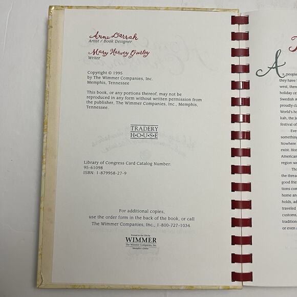 1995 Homemade Christmas Cookbook Recipes Gifts Decorations Marine Toys for Tots - Picture 3 of 9